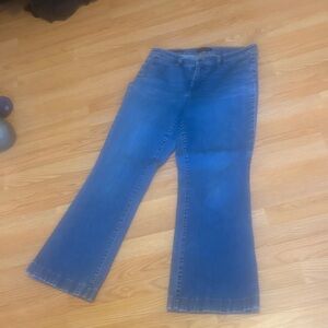 Talbots Flare Blue Women's Jeans, curvy size 12